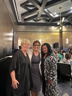 Mrs. Virginia Fuqua, colleague, and Dr. Karen Winkfield at reception at NMA